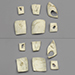 Skull Trauma Set of Six Fragments